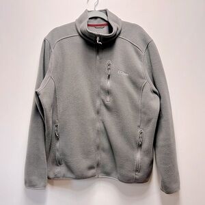 L.L Bean Men’s Polartec Fleece Jacket XL Grey Gray